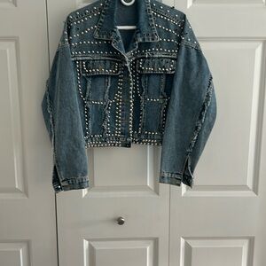 Studded Denim Jean Jacket